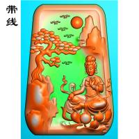 山水观音精雕图(SGF-024)
