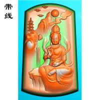 山水观音精雕图(SGF-028)