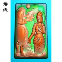 山水观音精雕图(SGF-033)