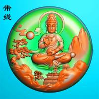 山水观音精雕图(SGF-035)