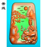 山水观音精雕图(SGF-038)