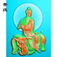 普贤菩萨观音精雕图(PXF-001)