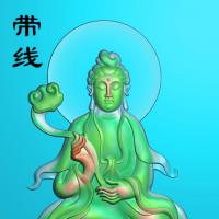 普贤菩萨观音精雕图(PXF-033)