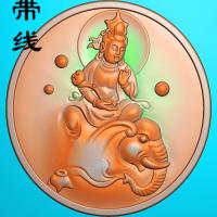 普贤观音精雕图(PXF-016)