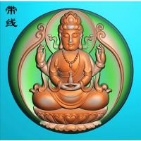 圆千手观音精雕图(QGY-005)