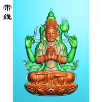 千手观音多臂佛观音精雕图(DGY-002)