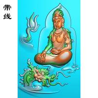 盘龙观音精雕图(YGY-034)