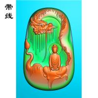 龙悟道佛像精雕图(DFX-074