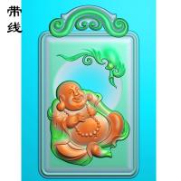 如意弥勒佛精雕图(MLF-017