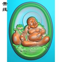 如意弥勒佛精雕图(MLF-028
