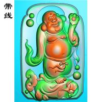 如意弥勒佛精雕图有线(MLF-036