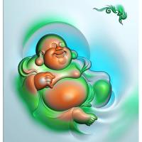 蝙蝠弥勒佛佛公精雕图(MLF-049