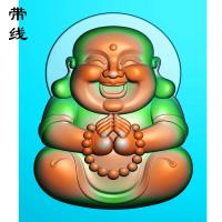 双手合十弥勒佛精雕图(MLF-062