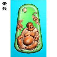 有珠弥勒佛精雕图(MLF-067
