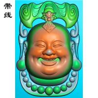 弥勒佛蝙蝠精雕图(MLF-070