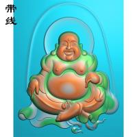 布袋弥勒佛精雕图(MLF-075