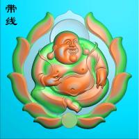 弥勒佛佛公精雕图(MLF-103
