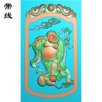 牌子弥勒佛精雕图(MLF-135