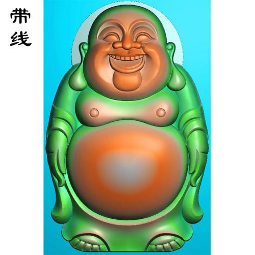 站立弥勒佛精雕图(MLF-192