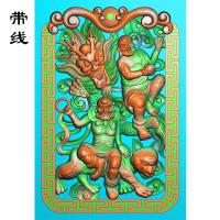 降龙罗汉精雕图(LH-002)