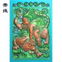 伏虎罗汉精雕图(LH-006)