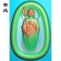 04圆地藏王精雕图(DZW-001)