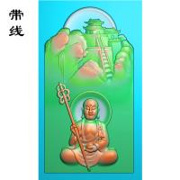 仿古龙牌地藏王精雕图(DZW-008)
