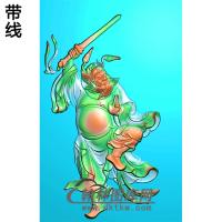 赐福镇宅钟馗挂件精雕图（ZK-027)