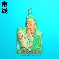 半身关公精雕图(CG-083)