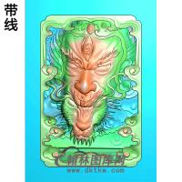 二郎神挂件精雕图 (1)（CS-113)