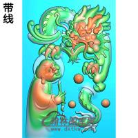 画龙点睛挂件精雕图（CS-091)