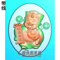 财神浮雕图（CS-042)