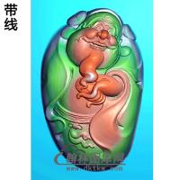 扫描随形财神浮雕图（CS-049)