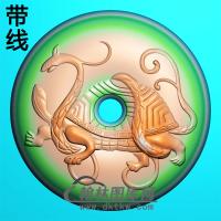 玄武平安扣精雕图(PAK-114)
