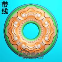 祥云平安扣精雕图(PAK-117)