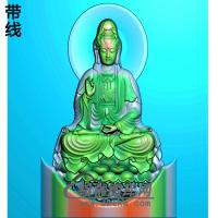 车上观音菩萨精品摆件精雕图（ZGY-180)