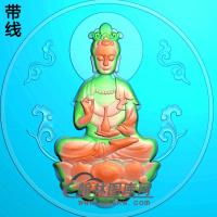 扫描观音菩萨精品挂件精雕图（ZGY-187)
