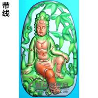 竹观音挂件精雕图（ZGY-248)