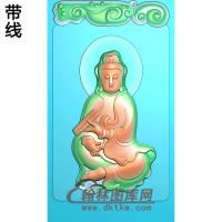 牌头观音菩萨精品挂件精雕图（ZGY-278)