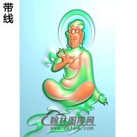 持珠观音挂件精雕图（ZGY-392)