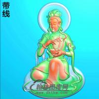 坐相观音菩萨精品挂件精雕图（ZGY-404)