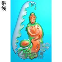 水滴形观音菩萨精品挂件精雕图（ZGY-208)