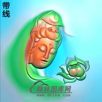观音菩萨精品挂件精雕图（OGY-124)