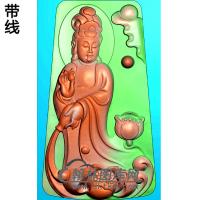 扫描观音菩萨精品挂件精雕图（OGY-177)