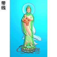 观音菩萨精品挂件精雕图（OGY-146)