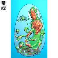 观音挂件精雕图（OGY-157)