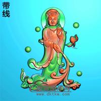 观音菩萨精品挂件精雕图（OGY-165)
