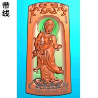 扫描观音菩萨精品挂件精雕图（OGY-174)