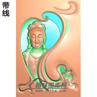 46牌子玉雕观音菩萨精品挂件精雕图（BGY-476)
