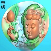 随形观音挂件精雕图（BGY-331)